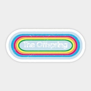 offspring ll rainbow retro Sticker